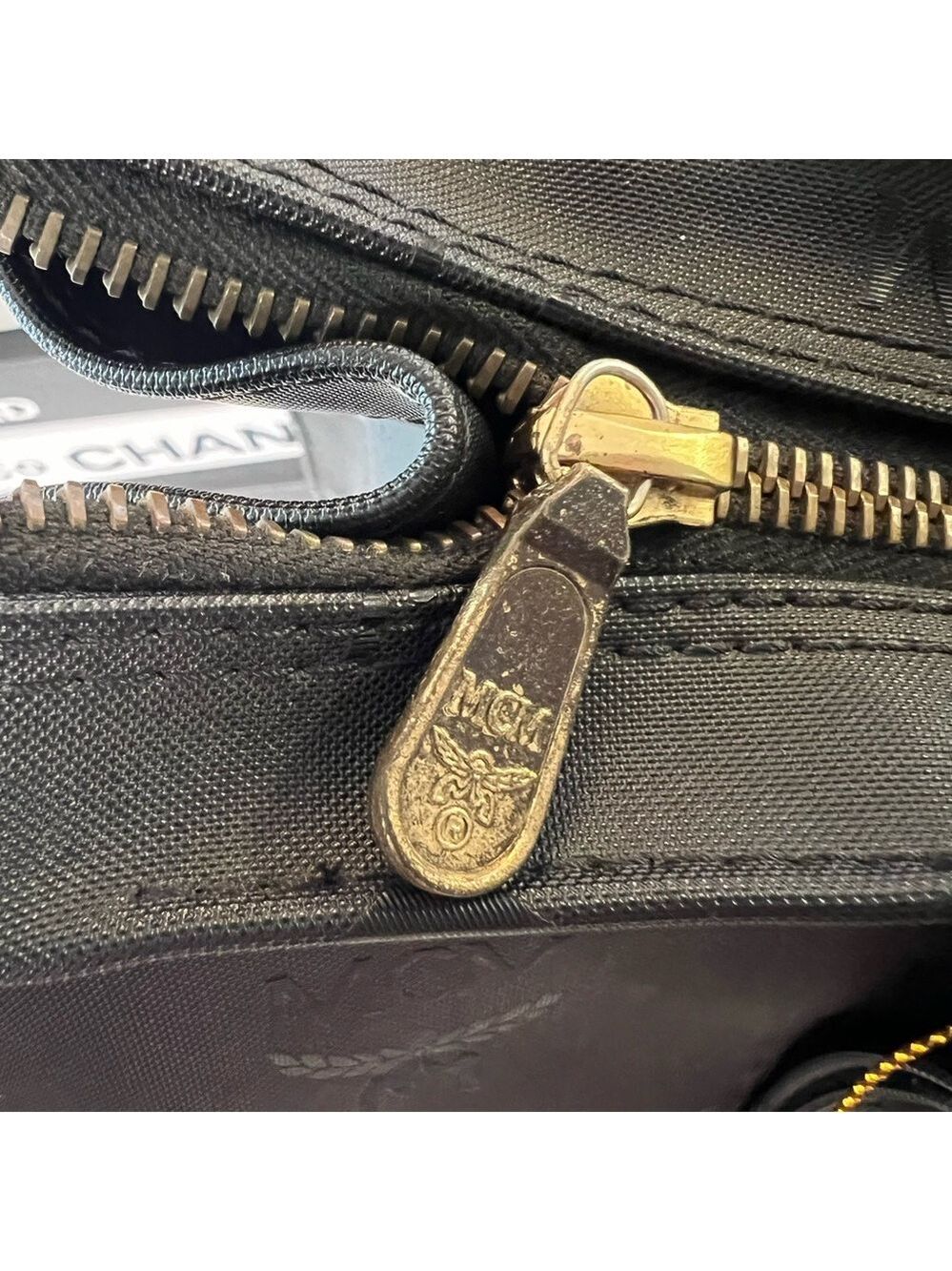 MCM Black Zipper Tote - Picture 5 of 14